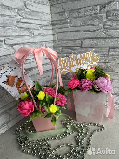 Букет из мыла