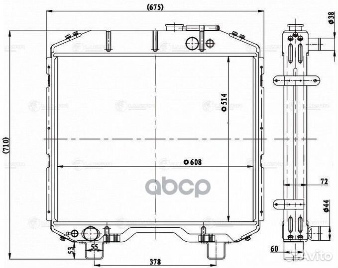 Радиатор охлаждения алюм. PAZ 3205/3206/3237/42