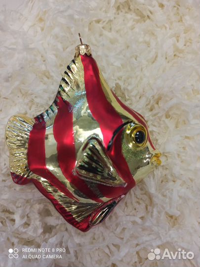 Рыба ёлочная игрушка komozja