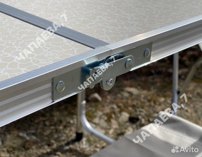 Стол туристический складной 120*60 + 4 стульчика