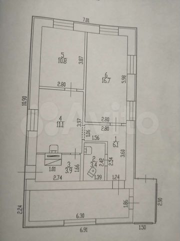 Дом 52 м² на участке 19 сот.