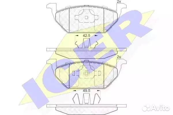 Колодки торм.дисковые