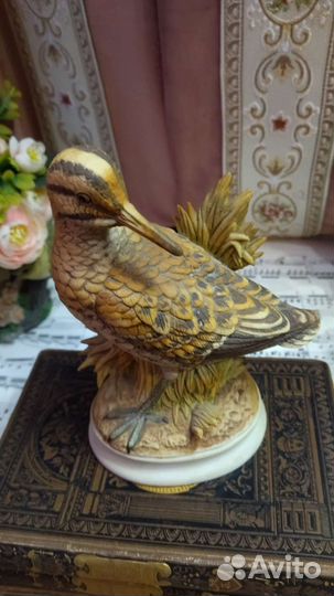 Статуэтка фарфор ручной росписи Бекас