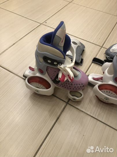 Роликовые коньки детские раздвижные