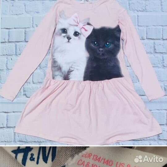Платье для девочки h&m 134 140