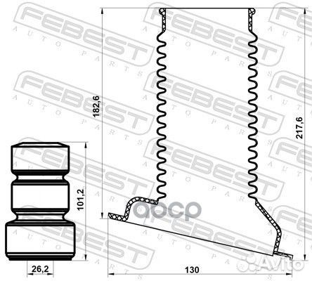 К-кт пыл.+отб. аморт-ра перед. Toyota RAV4 00-05