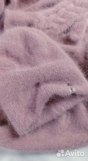 Вязаный пушистый комплект из Ангоры в наличии