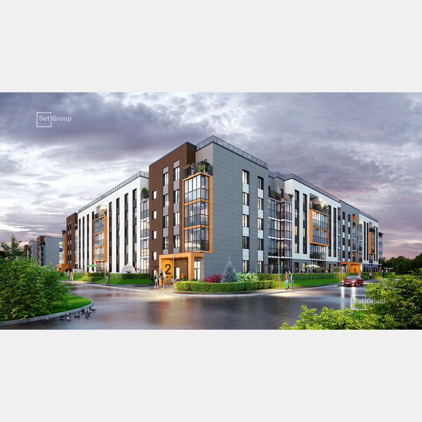2-к. квартира, 52,5 м², 1/5 эт.