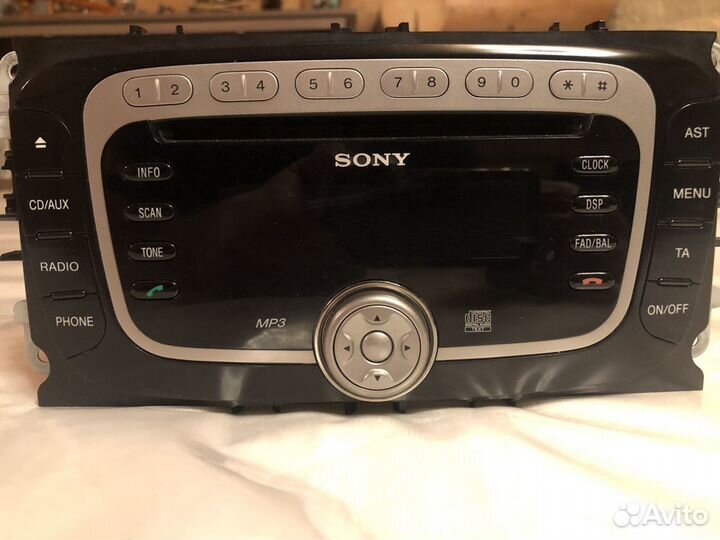 Магнитола штатная sony для Ford. MP3