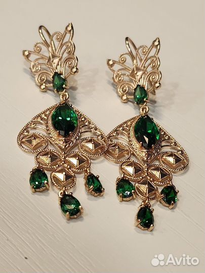 4920тр за грамм Серьги золотые 585пробы