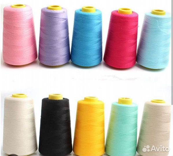 Набор ниток разноцветные 10 шт