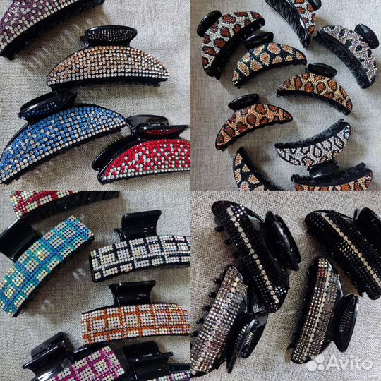 Заколки крабики