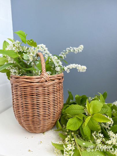 Сумка корзинка плетеная