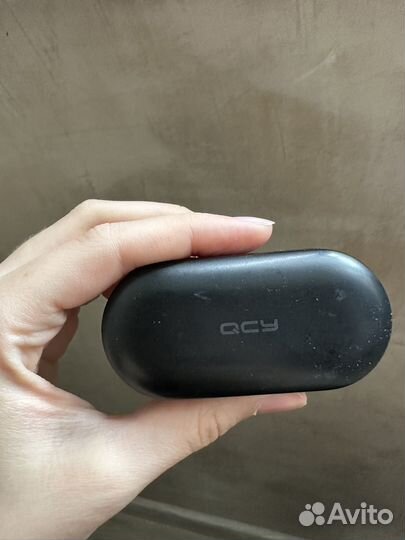 Наушники QCY T2S, Bluetooth, вкладыши, черный