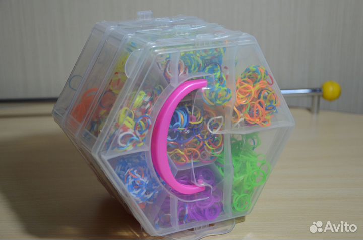 Набор для плетения из резинок+станок+шкатулка