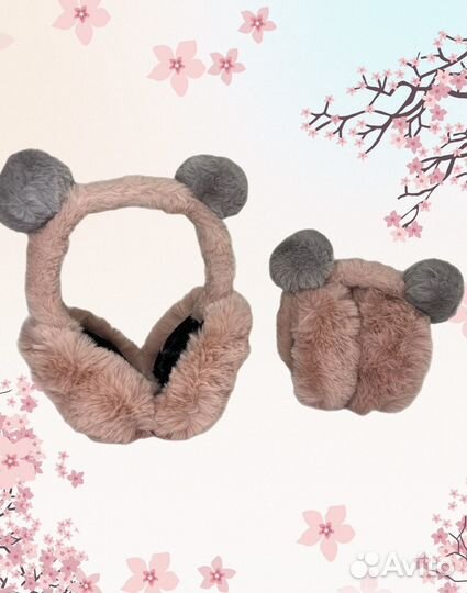 Утепленные наушники для девочки
