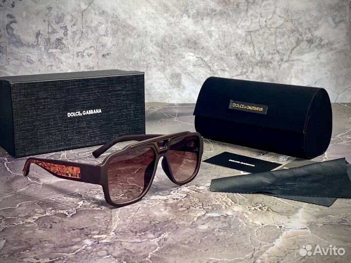 Очки мужские dolce gabbana коричневые