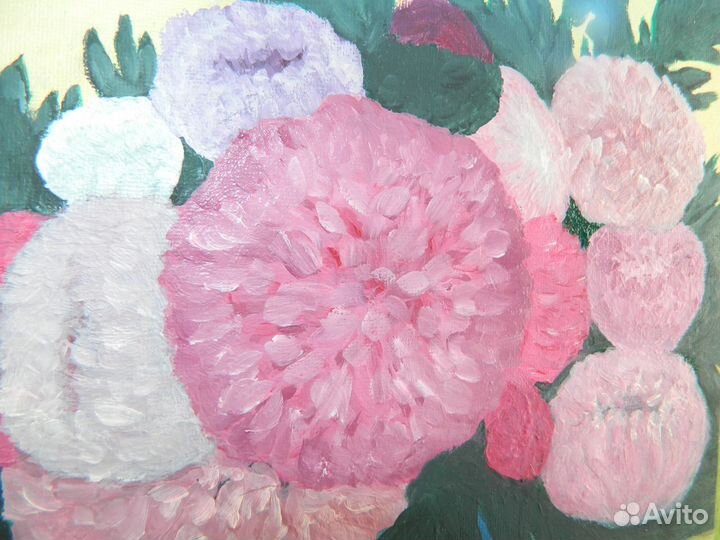 Картина маслом на холсте цветы