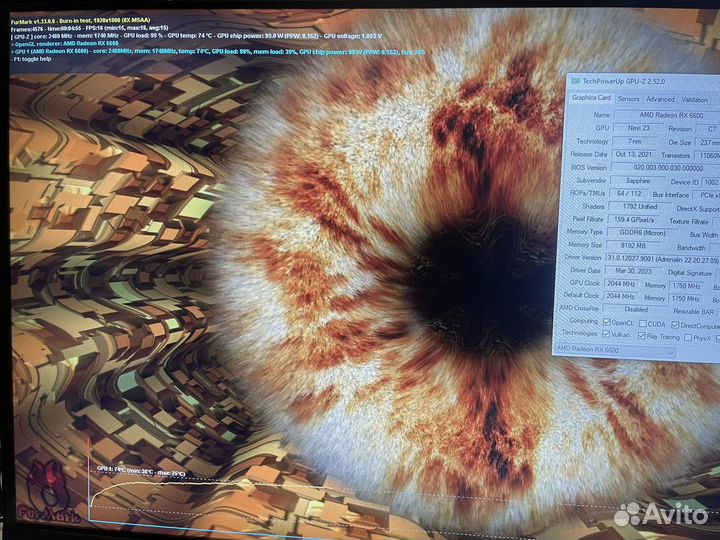 Видеокарта rx6600 8GB