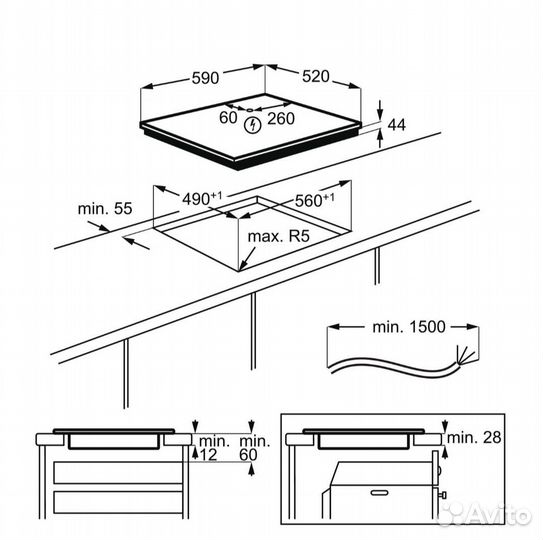 Варочная панель Electrolux ipev644RBC Индукционная