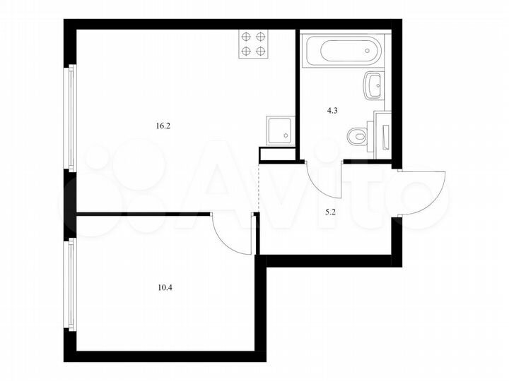 1-к. квартира, 36,1 м², 19/32 эт.