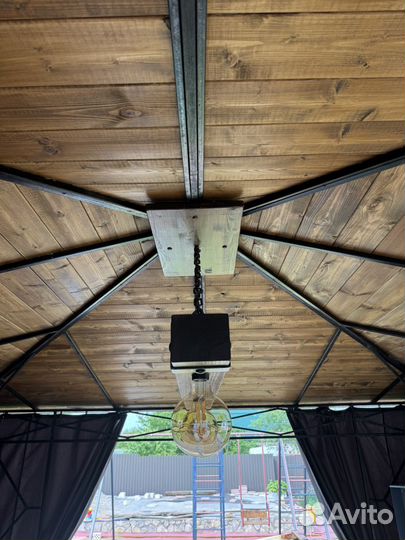 Дизайнерский светильник в беседку