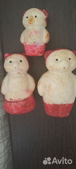 Елочные игрушки СССР из пенопласта. Редкие