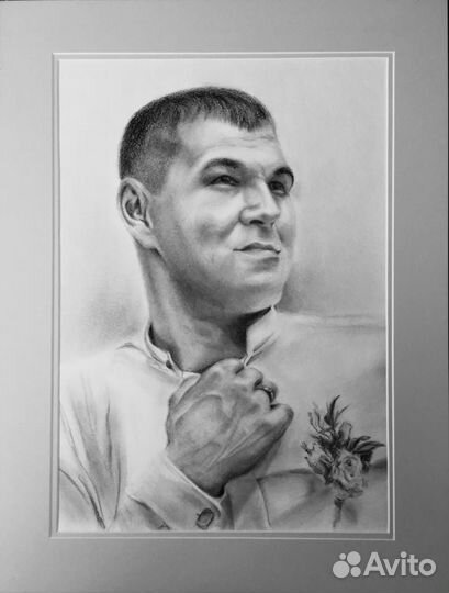 Портрет по фотографии к празднику в подарок