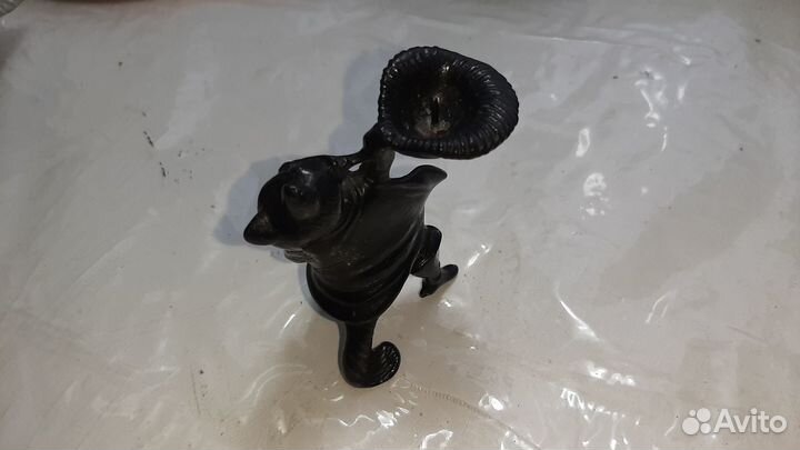 Подсвечник Кот в сапогах чугун СССР Касли