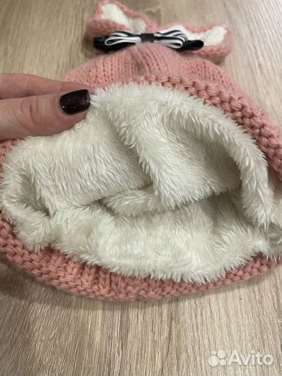 Шапка зимняя для девочки 50 52