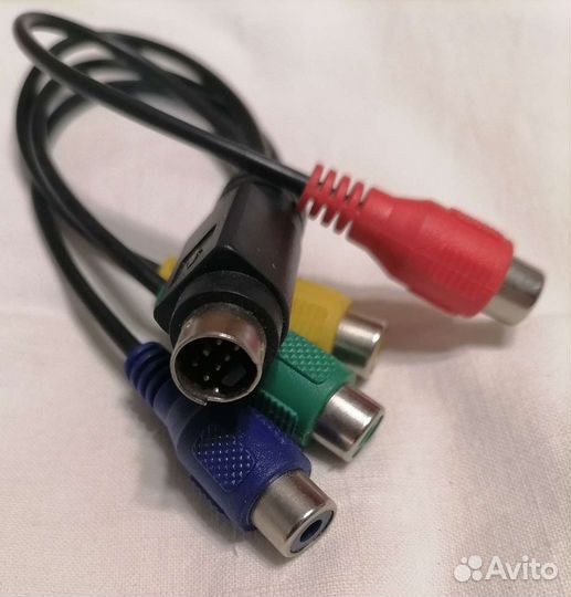 Кабель S-video на 3RCA