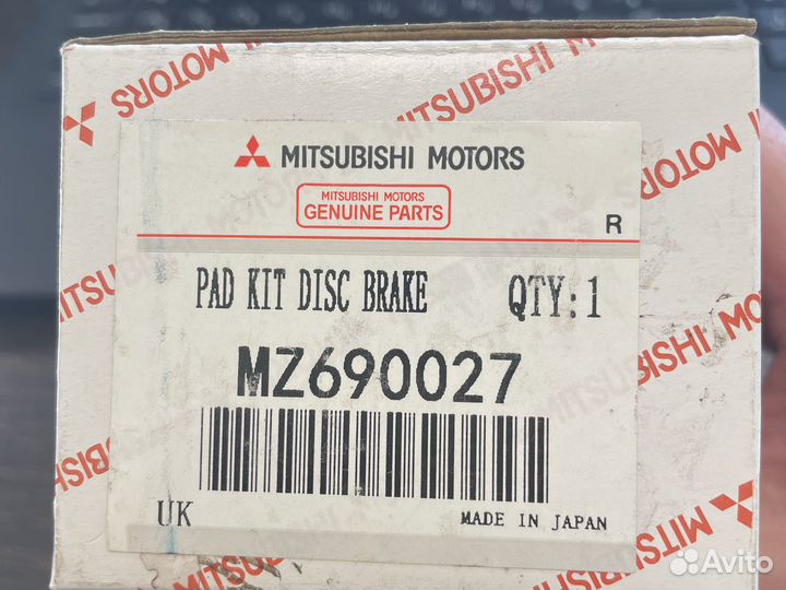 Mitsubishi Pajero/montera sport колодки тормозные