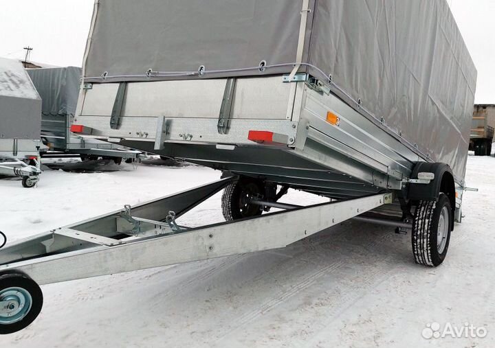 Прицеп 3.7х1.5х1.5 R13 с тентом 