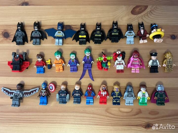 Lego фигурки DC, Marvel, Star Wars