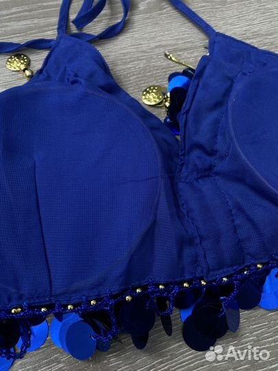 Топ-лиф для восточных танцев живота, с монетами