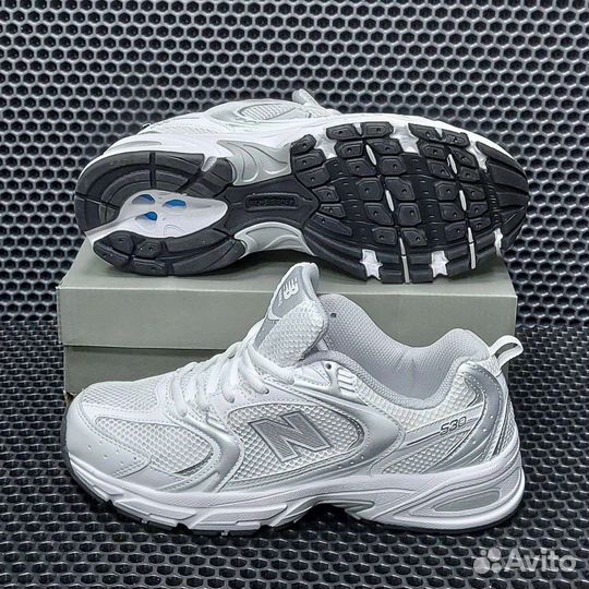 Кроссовки New Balance 530 V2 All White белые