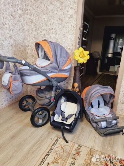 Шикарная Adamex Barletta 2 в 1+автолюлька