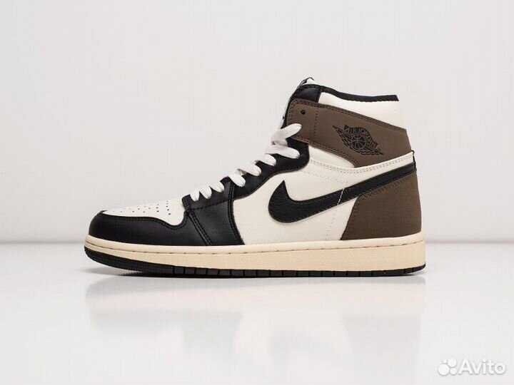 Зимние Кроссовки Nike Air Jordan 1 Mid цвет Коричн