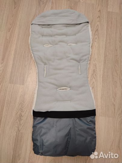 Вкладыш матрас меховой в прогулочную коляску