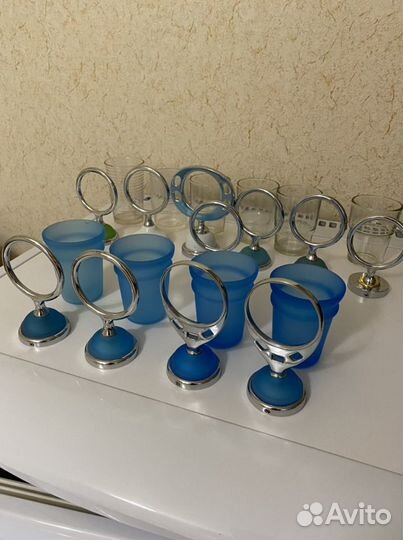 Стаканчики для туалетных принадлежностей нержавейк