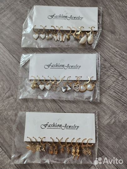 Серьги бижутерия
