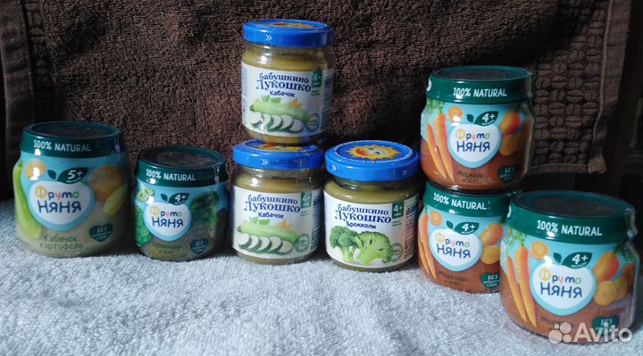 Детское питание пюре овощное Фрутоняня, Лукошко