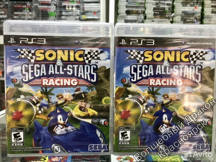Sonic Sega All Stars Racing игра для Ps3 Новый