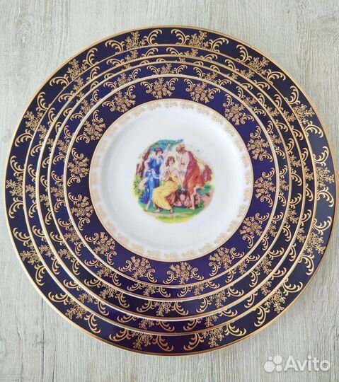 Набор тарелок Мадонна Кобальт