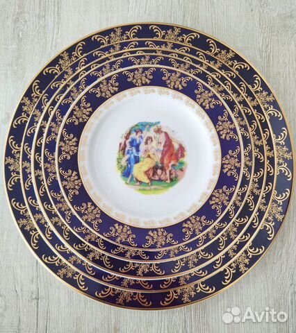 Набор тарелок Мадонна Кобальт