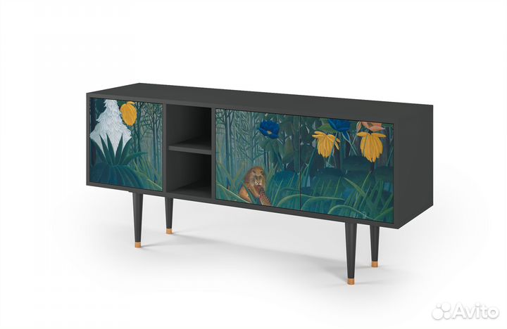 Тв-тумба T5 - Антрацит - The Repast of the Lion