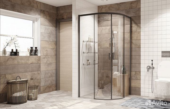 Душ. уголок Ambassador 100x101 Черный 11011202bla