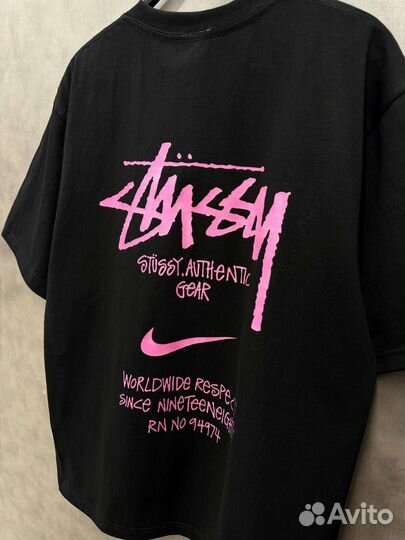 Футболка Nike x Stussy Оверсайз