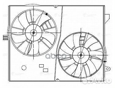 LFK 0543 электровентилятор охлаждения 2 вент