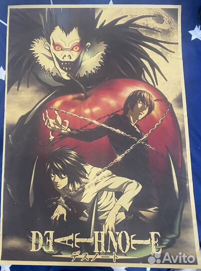 Плакаты аниме Тетрадь смерти Атака Титанов